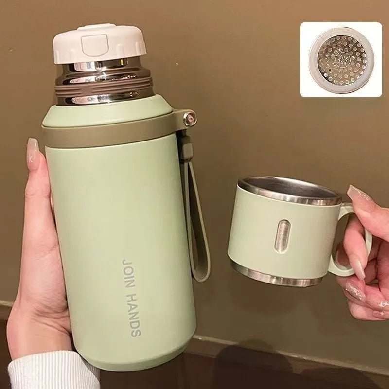 Thermos Cup with Tea Strainer - 600/800ML - UrbanNest Co