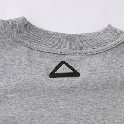 Simple letter hot stamping short sleeved shirt - UrbanNest Co