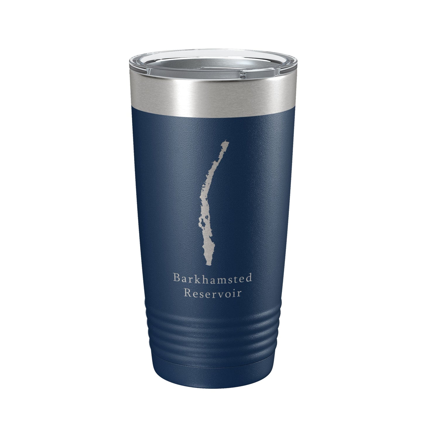 Barkhamsted Reservoir Tumbler Lake Map Travel Mug Insulated Laser Engraved Coffee Cup Connecticut 20 oz - UrbanNest Co