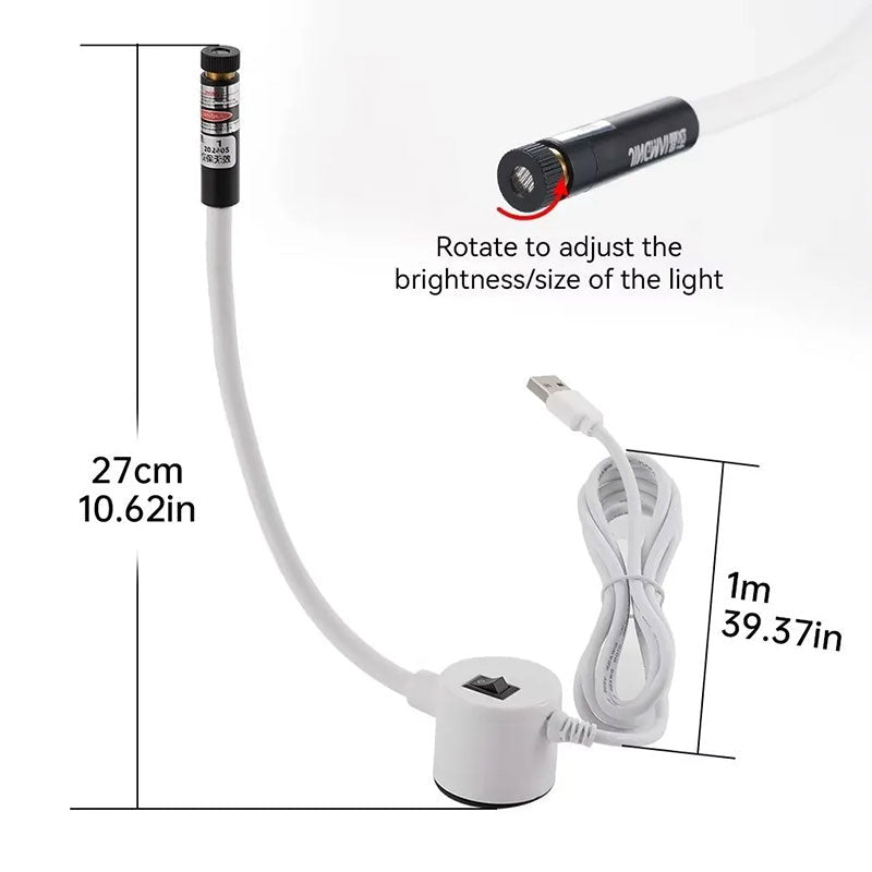 Polyester - Body Alignment Guide Light | Hands - Free Magnetic USB Lamp for Straight/Cross Line Projection - UrbanNest Co