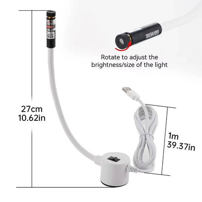Polyester - Body Alignment Guide Light | Hands - Free Magnetic USB Lamp for Straight/Cross Line Projection - UrbanNest Co