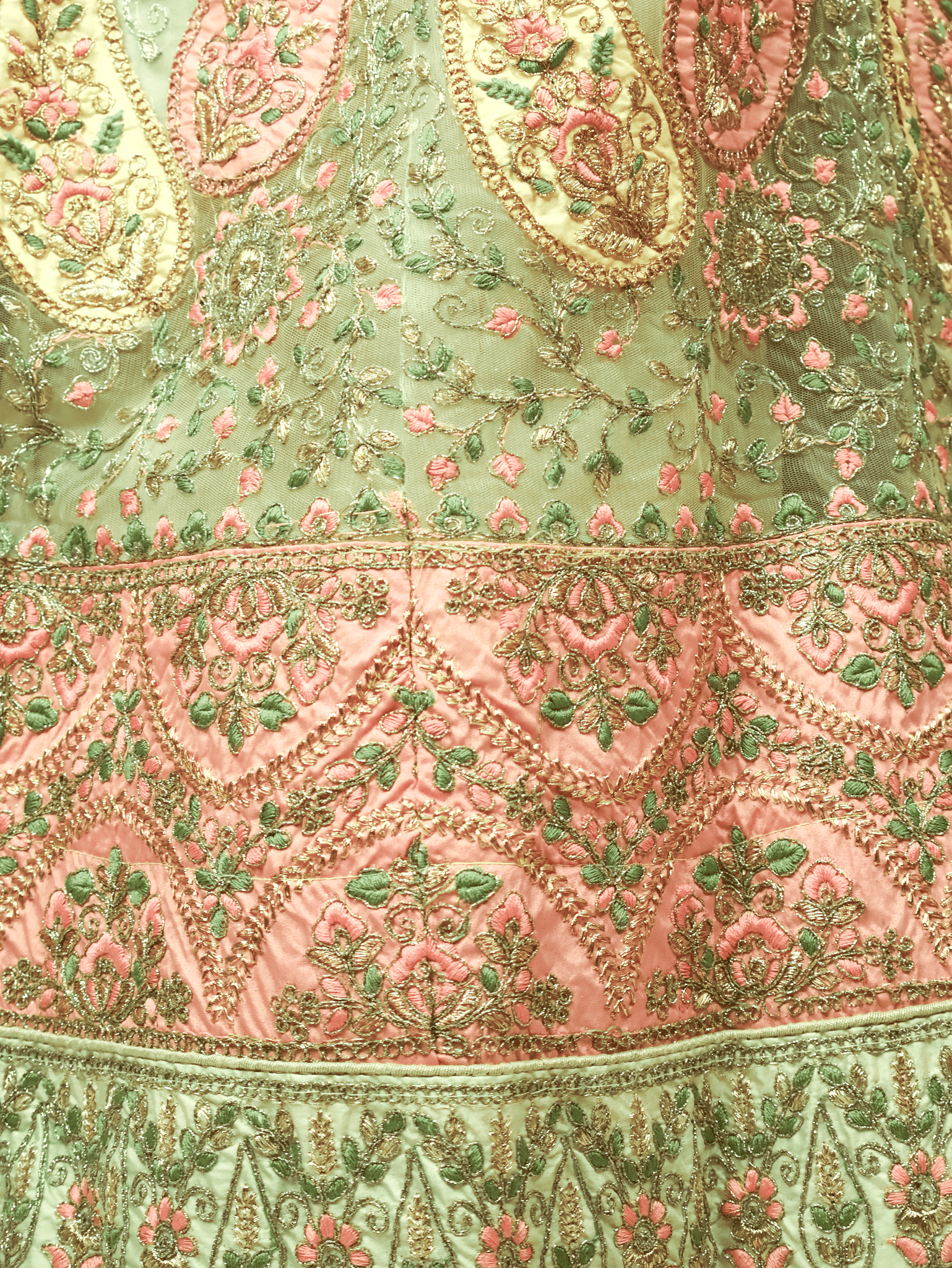 Semi - Stitched Lehenga with Embroidery & Zari Thread Work by Shreekama - UrbanNest Co