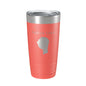 Indian Lake Map Tumbler Travel Mug Insulated Laser Engraved Coffee Cup Silver Creek Township Michigan 20 oz - UrbanNest Co
