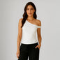 0896 - Women's One Shoulder Asymmetrical Tank - UrbanNest Co