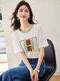 Chiffon Short Sleeve T-Shirt for Women Summer FashionStylish and Simple Top - UrbanNest Co