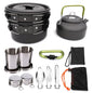 2 - 3 person Camping Cooking Ware Sets Pots Pans Picnic - UrbanNest Co