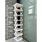 Stackable Plastic Shoe Rack, Vertical Dustproof Shoe Organizer, Sturdy Shoe Storage for Entryway - UrbanNest Co