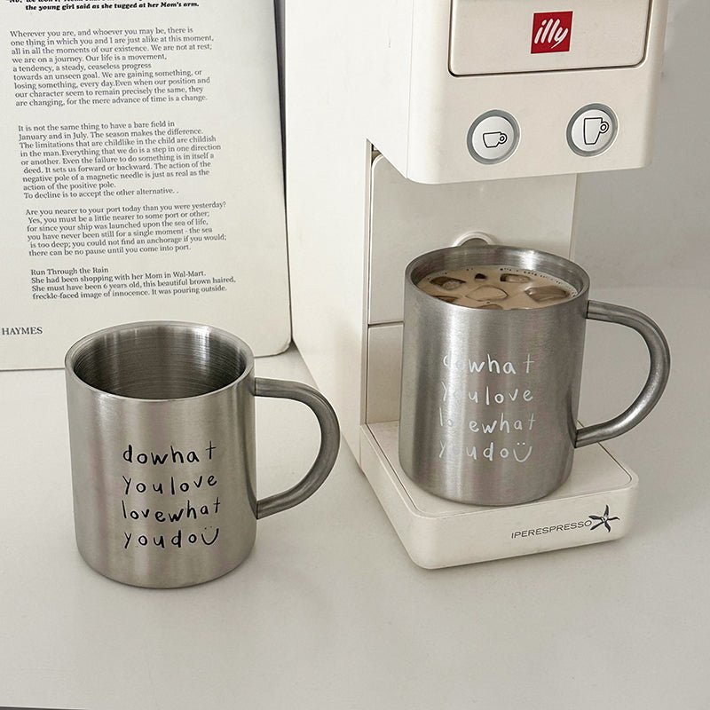 Stainless Steel Letters Mug - UrbanNest Co
