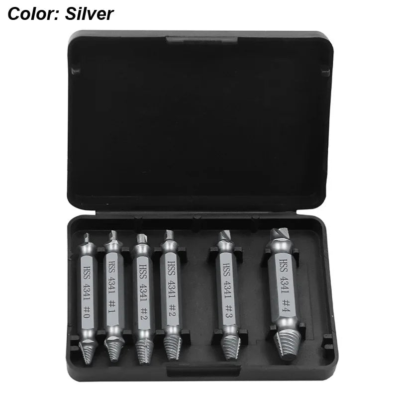 Damaged Screw Extractor Set HSS Drill Bit Stripped Broken Remover Small Easily Quickly Take Out Kit Easy Demolition Power Tools - UrbanNest Co