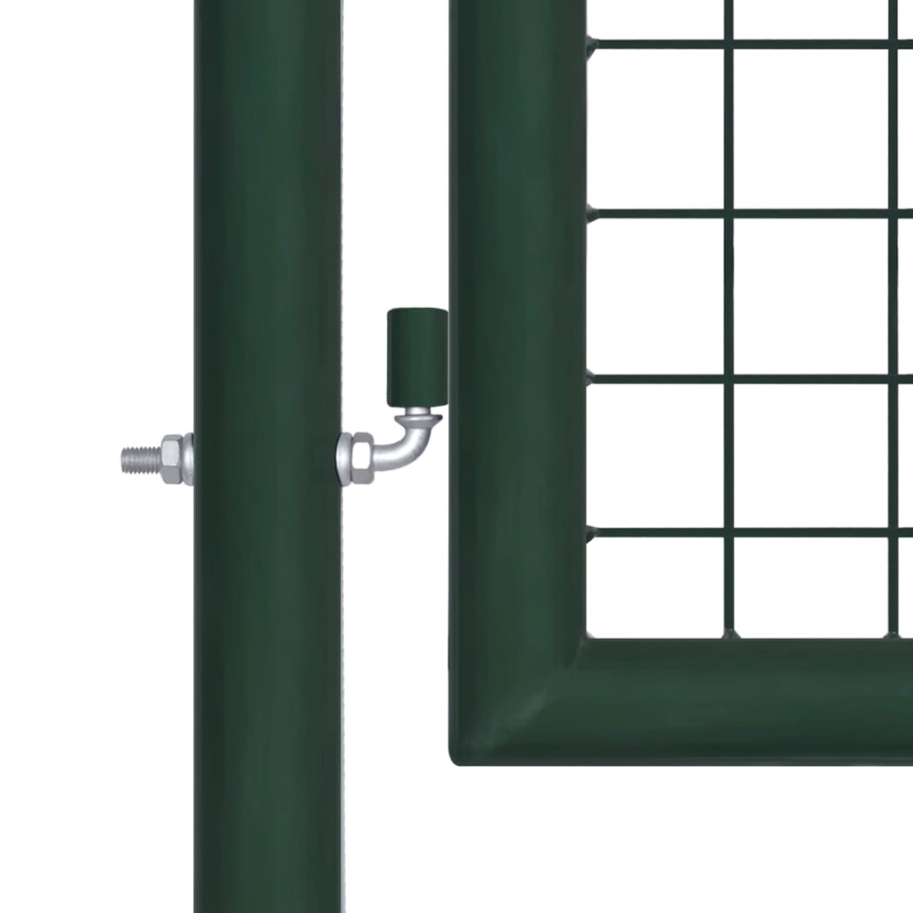 NNEVL Fence Gate Steel 100x125 cm Green - UrbanNest Co
