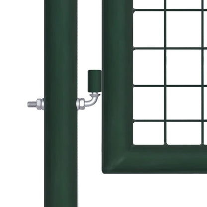 NNEVL Fence Gate Steel 100x125 cm Green - UrbanNest Co