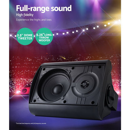 NNEDSZ 2 - Way In Wall Speakers Home Speaker Outdoor Indoor Audio TV Stereo 150W - UrbanNest Co