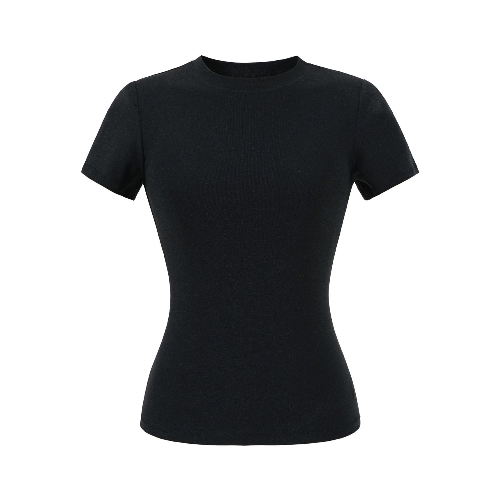 Round neck short sleeved T-shirt for women - UrbanNest Co