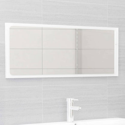 NNEVL 2 Piece Bathroom Furniture Set High Gloss White Chipboard - UrbanNest Co