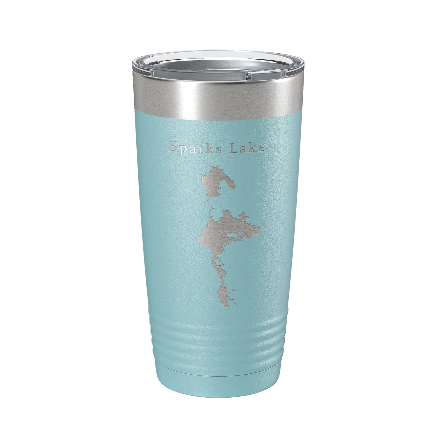 Sparks Lake Map Tumbler Travel Mug Insulated Laser Engraved Coffee Cup Oregon 20 oz - UrbanNest Co