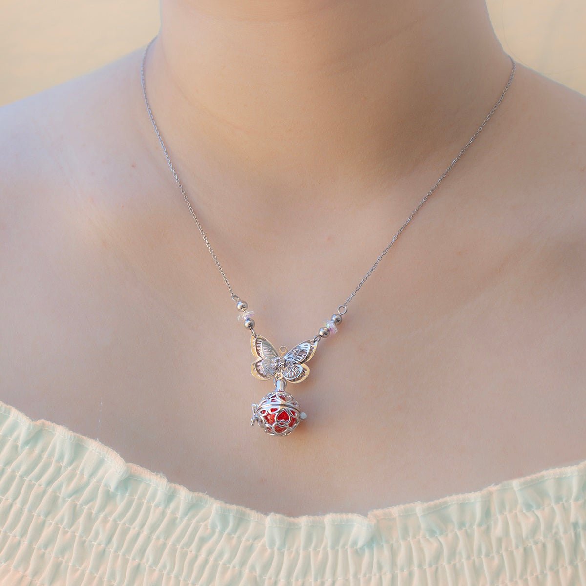 Butterfly Aroma Necklace | Energy & Healing | Diffusing on the go | Birthday Gift - UrbanNest Co