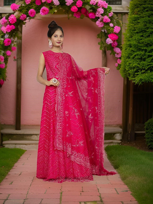 Gown with Glitter & Shimmery effect for Women by Shreekama - UrbanNest Co