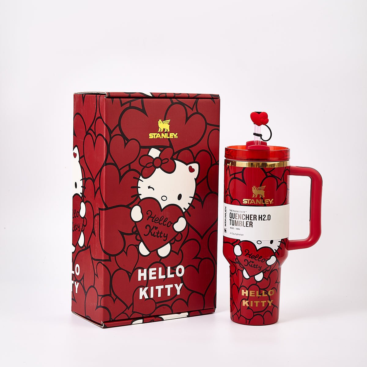 Stanley x Hello Kitty Sweet Hearts Glitter Tumbler [Limited Edition] - UrbanNest Co