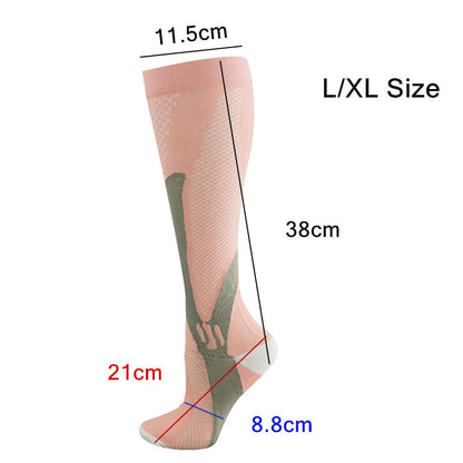 Copper Compression Socks for Running Cycling Travel Anti Fatigue Support L/XL Unisex - UrbanNest Co