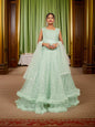 Gown with Mirror & Cut Dana Work by Shreekama - UrbanNest Co