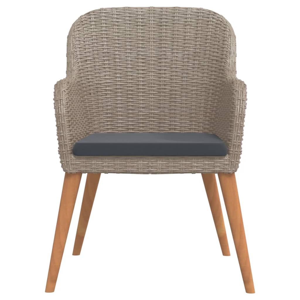NNEVL 7 Piece Garden Dining Set with Cushions Brown - UrbanNest Co