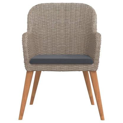 NNEVL 7 Piece Garden Dining Set with Cushions Brown - UrbanNest Co