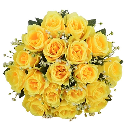 Silk Artificial Roses Bouquet for Home Decor - UrbanNest Co