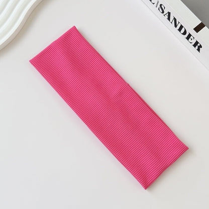 Cotton Elastic Headband Wide Sweat - Absorbent Band, Solid Color, Multi - Functional Headwear - UrbanNest Co
