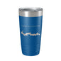 Lake Carlinville Map Tumbler Travel Mug Insulated Laser Engraved Coffee Cup Illinois 20 oz - UrbanNest Co