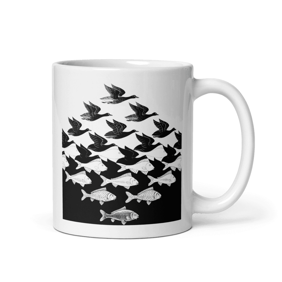 MC Escher Sky and Water I Art Mug - UrbanNest Co