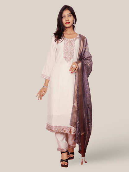 Woman's Straight Suit Set with Dupatta - UrbanNest Co