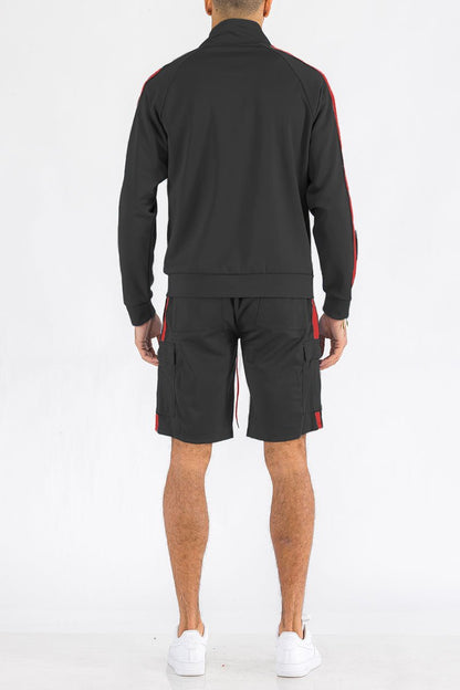 TWO STRIPE CARGO SHORT SET - UrbanNest Co