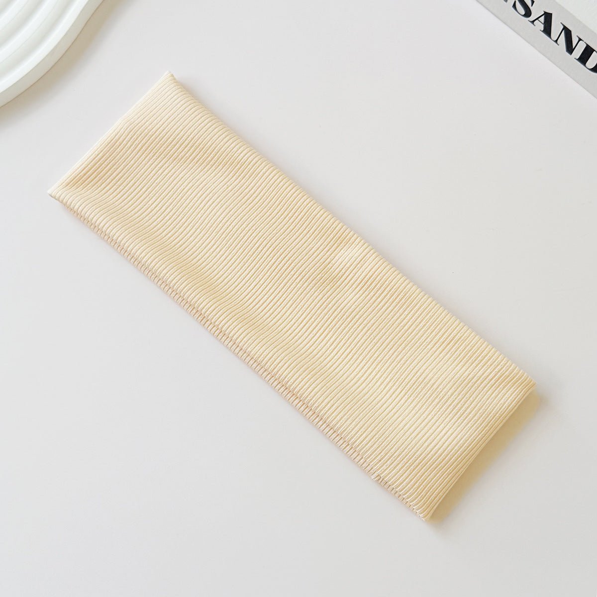 Cotton Elastic Headband Wide Sweat - Absorbent Band, Solid Color, Multi - Functional Headwear - UrbanNest Co