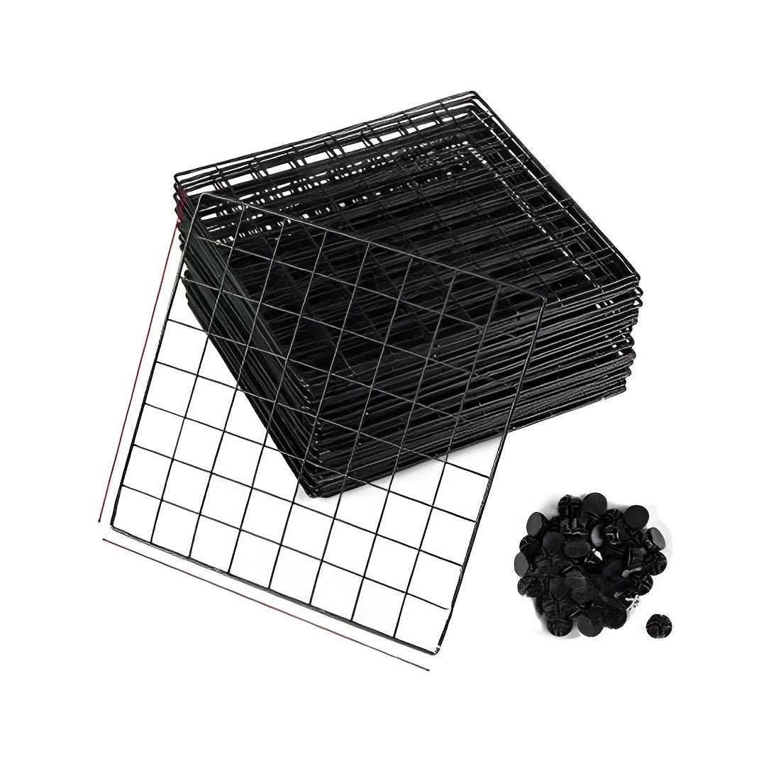 SOGA 2X Black Portable 6 - Cube Storage Organiser Foldable DIY Modular Grid Space Saving Shelf - UrbanNest Co