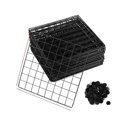 SOGA 2X Black Portable 6 - Cube Storage Organiser Foldable DIY Modular Grid Space Saving Shelf - UrbanNest Co