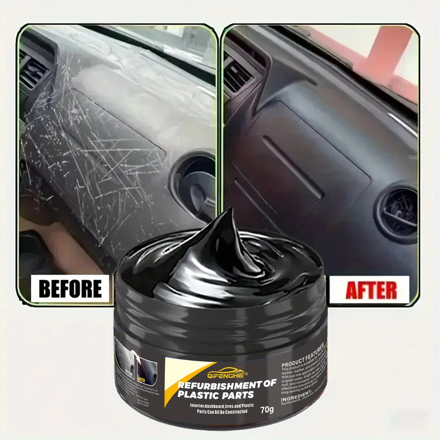 Automotive Plastic Repair Agent – Interior & Exterior Plastic Polishing Wax - UrbanNest Co