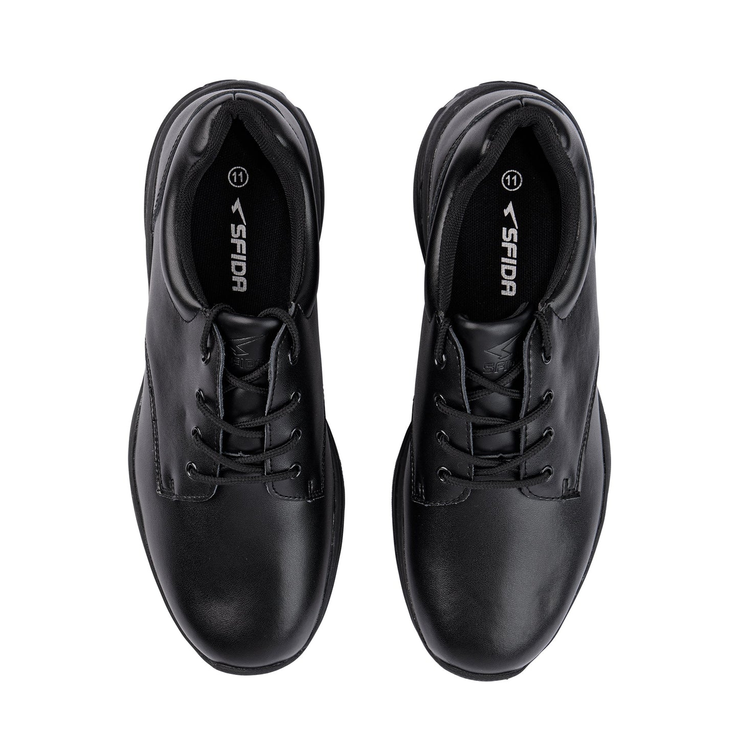 Alex Senior Leather Lace Up School Shoe - Black - UrbanNest Co