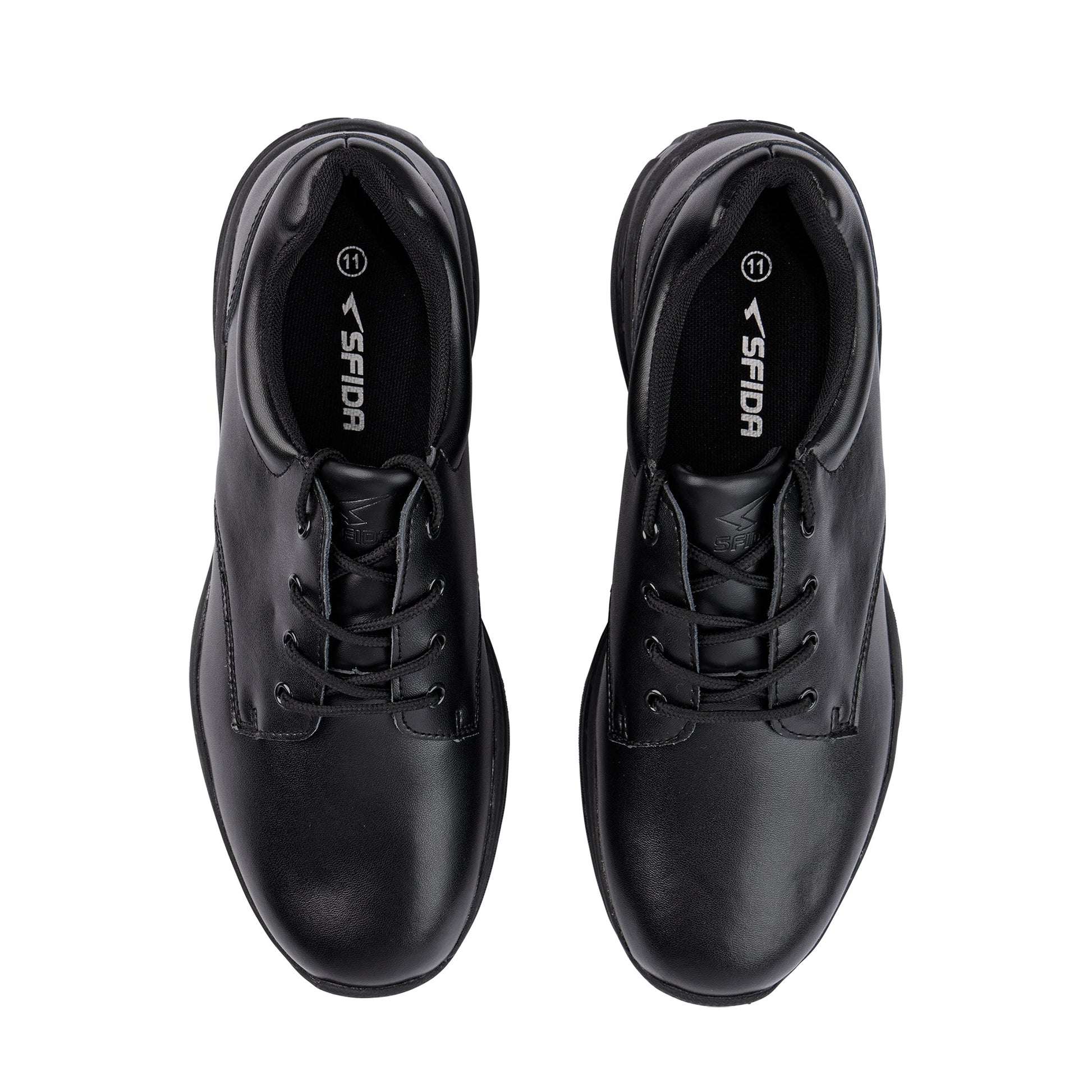 Alex Senior Leather Lace Up School Shoe - Black - UrbanNest Co