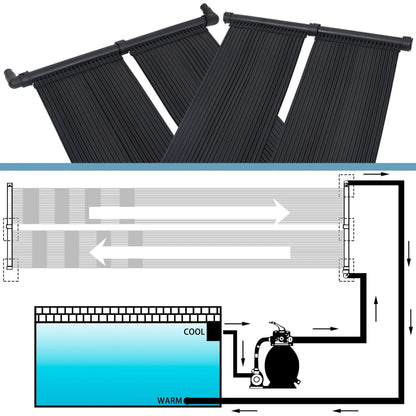 NNEVL Solar Pool Heater Panel 6 pcs 80x310 cm - UrbanNest Co