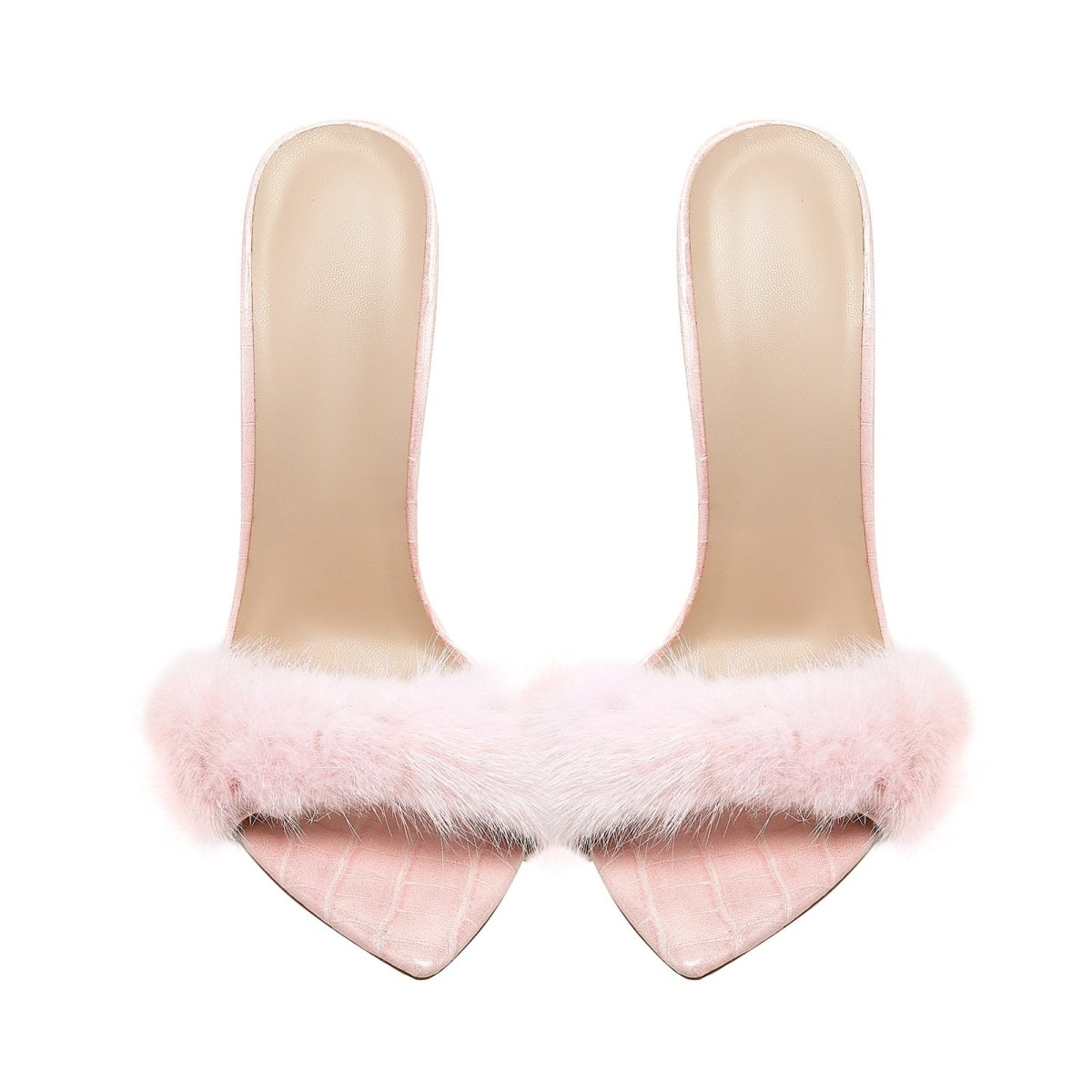 Lightweight Fluffy Pink Heels - UrbanNest Co