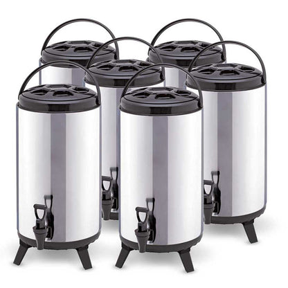 SOGA 6X 16L Portable Insulated Cold/Heat Coffee Tea Beer Barrel Brew Pot With Dispenser - UrbanNest Co