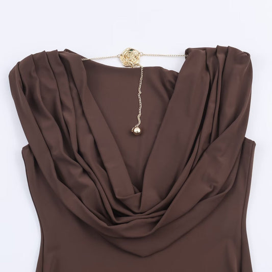 Hot girl backless chain dress - UrbanNest Co
