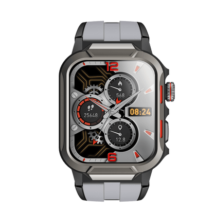 Rugged Smartwatch for Men 3ATM Waterproof Smartwatch 1.96 inch screen for Android and iOS Phones Fitness Tracker Watch with 100+ Sports Modes - UrbanNest Co