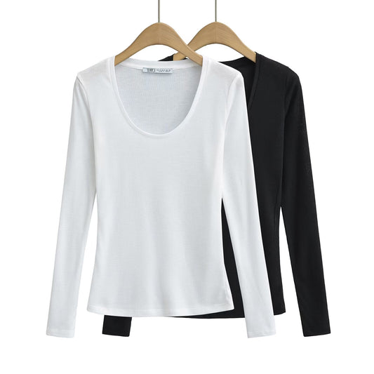 Minimally ribbed semi transparent T-shirt - UrbanNest Co