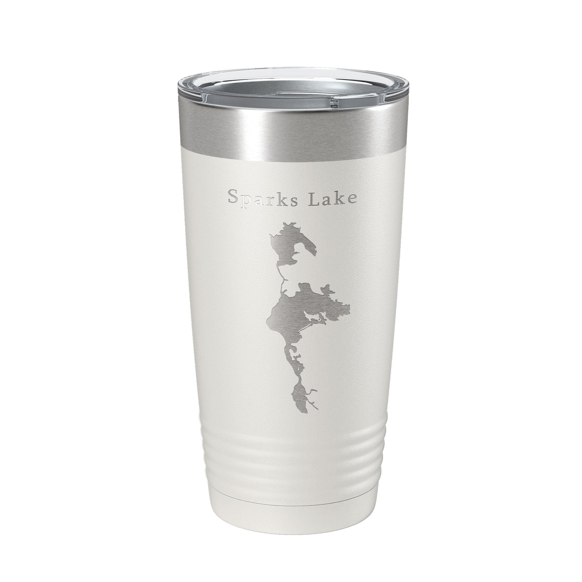 Sparks Lake Map Tumbler Travel Mug Insulated Laser Engraved Coffee Cup Oregon 20 oz - UrbanNest Co