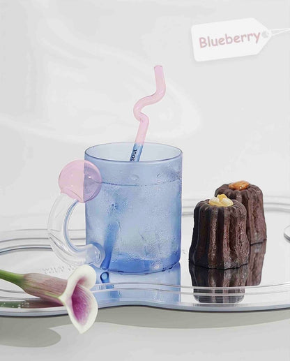 Hand Blown Lollipop Mugs - Whimsical Eclectic Dopamine Drinking Glasses for Coffee, Tea & Juice - UrbanNest Co