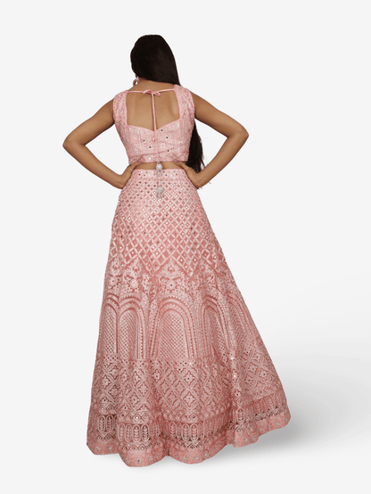 Embroidered & Zari Thread Work Lehenga Choli Set - UrbanNest Co