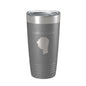 Indian Lake Map Tumbler Travel Mug Insulated Laser Engraved Coffee Cup Silver Creek Township Michigan 20 oz - UrbanNest Co
