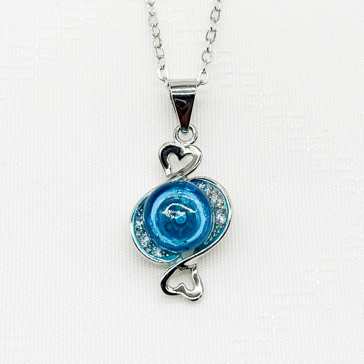Sterling Silver Zodiac Aroma Necklace - Pisces Feb - March | Perfect Birthday Gift | Energy & Healing | Diffuse on the go - UrbanNest Co