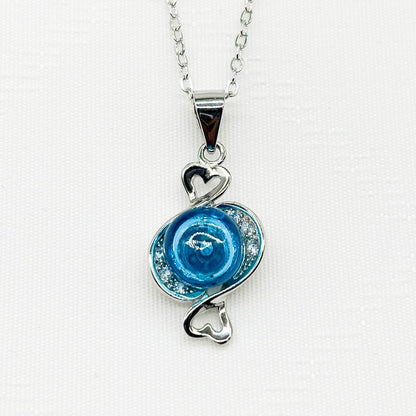Sterling Silver Zodiac Aroma Necklace - Pisces Feb - March | Perfect Birthday Gift | Energy & Healing | Diffuse on the go - UrbanNest Co